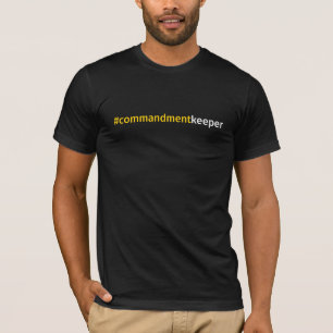 Moderne Religieuze Quote Hashtag Commandant T-shirt