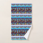 Moderne Renaissance Geometrische Kunst  Bad Handdoek (Handdoek)