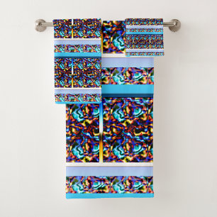 Moderne Renaissance Geometrische Kunst Bad Handdoek