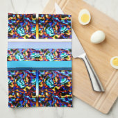 Moderne Renaissance Geometrische Kunst Theedoek (Quarter Fold)