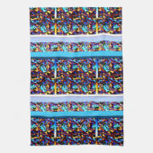 Moderne Renaissance Geometrische Kunst Theedoek (Verticaal)