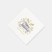 Moderne rendieren Vrolijk kerstfeest Servet (Hoek)