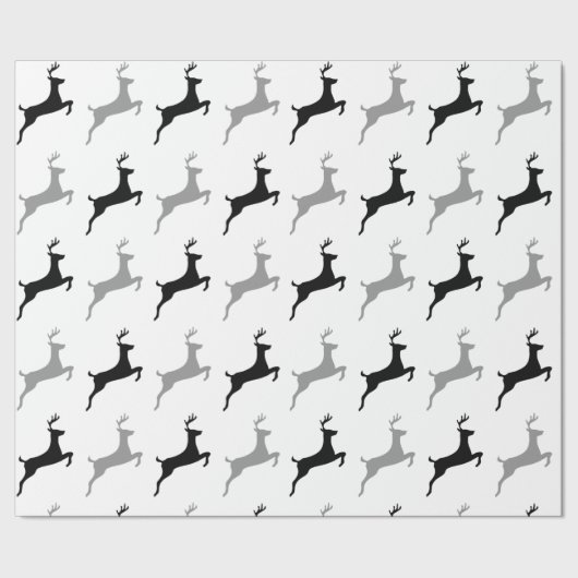 Moderne rendierziekte cadeaupapier (Zoom)