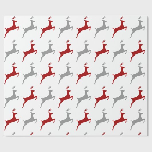Moderne rendierziekte cadeaupapier (Vlak)
