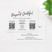 Moderne rendy Calligraphy QR Code Cadeaucertificaa Visitekaartje (Bureau)
