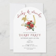 Moderne Renpaard Derby & Drankfeest Paardensport