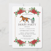 Moderne Renpaard Derby Feest Equestrian  Kaart (Voorkant)