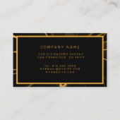 Moderne reparatie van professioneel glas visitekaartje (Achterkant)