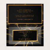 Moderne reparatie van professioneel glas visitekaartje (Buitenkant ongevouwen)