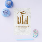 Moderne reparatieservice voor auto's van witte mar flyer (Enkel)