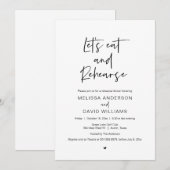 Moderne repetitie: avondeten, eten en oefenen kaart (Voorkant / Achterkant)