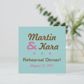 Moderne repetitie binnenplein (blauw) kaart (Staand voorkant)