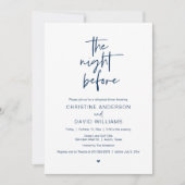 Moderne repetitie: De nacht voor Invitati Kaart (Voorkant)