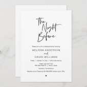 Moderne repetitie: De nacht voor Kaart (Voorkant / Achterkant)