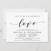 Moderne repetitie diner en post bruiloft brunch kaart (Voorkant)