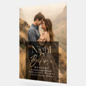 Moderne repetitie diner foto welkomstbord acryl bord (Hoek)