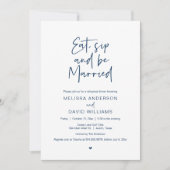 Moderne repetitie: eten, drinken en trouwen kaart (Voorkant)