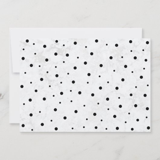 Moderne repetitie voor marmer- en Script-bruiloft  Kaart (Achterkant)