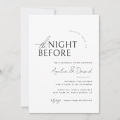 Moderne repetitiediner de avond ervoor kaart (Voorkant)