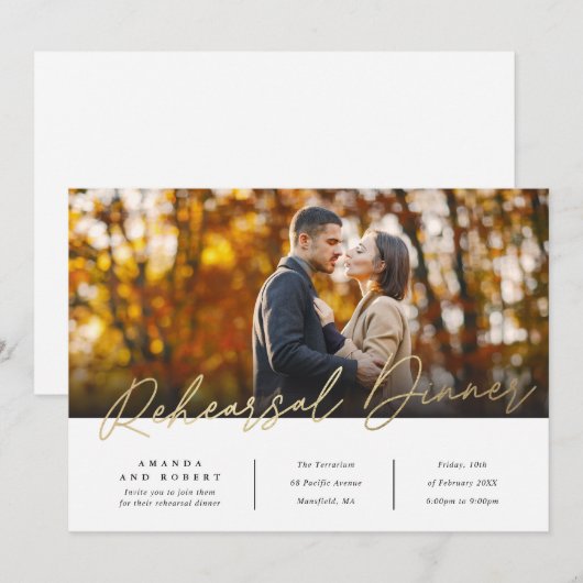 Moderne repetitieve foto kaart (Voorkant / Achterkant)