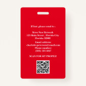 Moderne Reporter Pers Pass Badge (Achterkant)