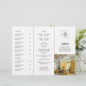 Moderne restaurant foto afhaalmenu ontwerp (Staand voorkant)