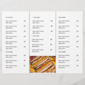 Moderne restaurant foto afhaalmenu ontwerp (Achterkant)