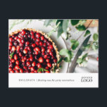 Moderne Restaurant New Event Branded Marketing Pos Briefkaart<br><div class="desc">Moderne Restaurant New Event Branded Marketing Briefkaart. Ideaal om gasten te herinneren aan feestdagen,  feestdagen,  feestdagen en kantoor.</div>