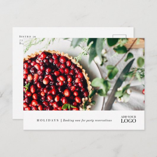 Moderne Restaurant New Event Branded Marketing Pos Briefkaart (Voorkant / Achterkant)