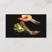 Moderne restaurant visitekaartje (Achterkant)