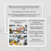 Moderne restaurantmarketing-postkaart briefkaart (Voorkant / Achterkant)