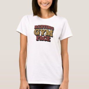Moderne RESTENDE GYM GEZICHTS Custom Creatie T-shirt