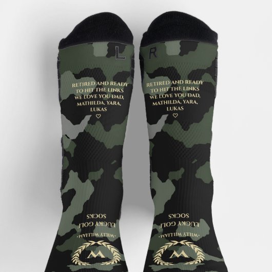 MODERNE RETIREMENT GOLF MONOGRAM LUCKY GOLF SOKKEN (Top)