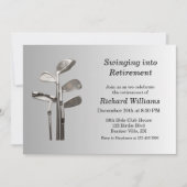 Moderne Retirement Golf Sport Golfclubs Kaart (Voorkant)