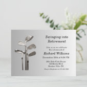 Moderne Retirement Golf Sport Golfclubs Kaart (Staand voorkant)