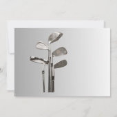 Moderne Retirement Golf Sport Golfclubs Kaart (Achterkant)