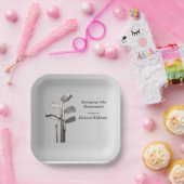 Moderne Retirement Golf Sport Golfclubs Papieren Bordje (Feest)