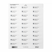 Moderne Retouradres van Makelaar Etiket (Full Sheet)