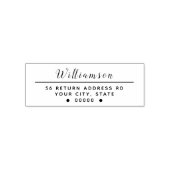 Moderne retouradres zelfinkende stempel (Design)