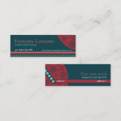 Moderne retourcirkelstrips Mini-Visitekaartjes Mini Visitekaartje (Voorkant / Achterkant)