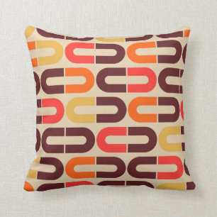 Moderne retro 60s 70s stijl kussen