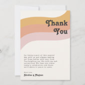 Moderne Retro 70 regenboog 5 x 7 inch - Hartelijk  (Voorkant)