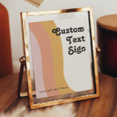 Moderne Retro 70-regenboogKaarten en cadeautjes op Poster