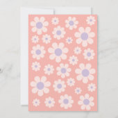 Moderne Retro 70s Pastel Trouwdag Save The Date (Achterkant)