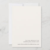 Moderne Retro 70's Regenboog Trouwfoto Aankondigin Kaart (Achterkant)