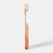 Moderne Retro 70s stijlstrepen iPhone Hoesje (Linkerkant)