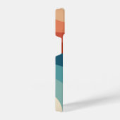 Moderne Retro 70s stijlstrepen iPhone Hoesje (Rechterkant)