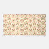 Moderne Retro Aardbei Floral Desk Mat (Voorkant)