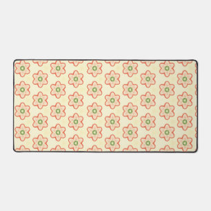 Moderne Retro Aardbei Floral Desk Mat