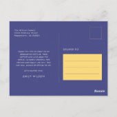 Moderne Retro Afstudeerfeest Dank Je Wel Briefkaart (Achterkant)